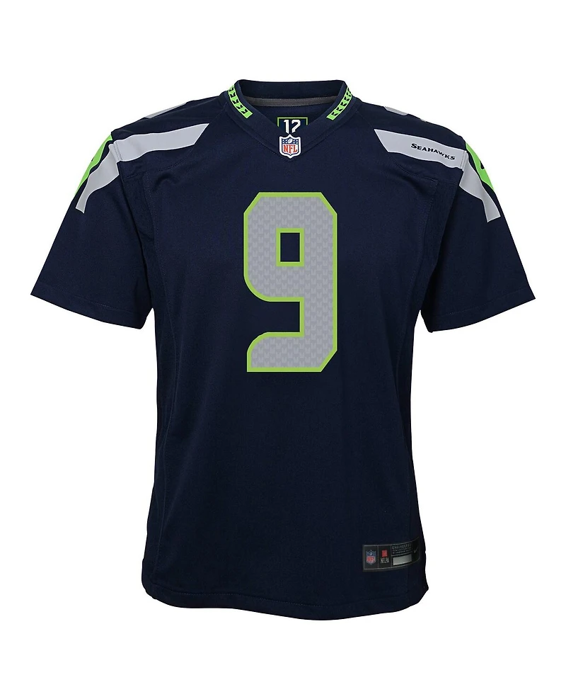 Nike Big Boys and Girls Kenneth Walker Iii College Navy Seattle Seahawks Team Game Jersey