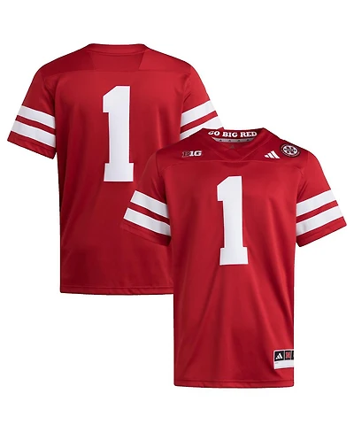 Adidas Men's 1 Scarlet Nebraska Huskers Premier Jersey