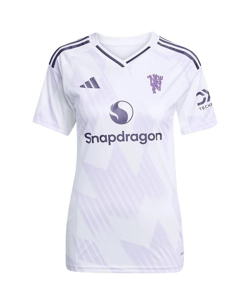 Adidas Women's White Manchester United 2025/26 Away Replica Jersey