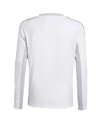 Adidas Big Boys and Girls White Real Madrid 2025/26 Home Replica Long Sleeve Jersey
