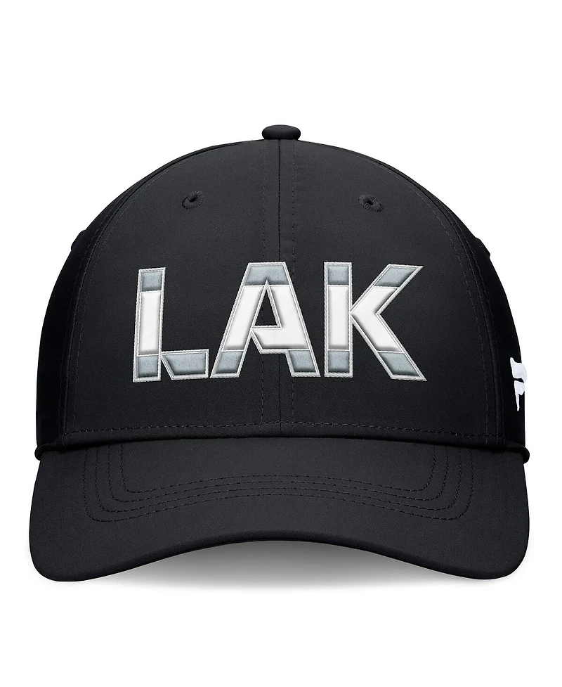 Fanatics Men's Black/Silver Los Angeles Kings Authentic Pro Rink Flex Hat