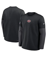 Nike Men's Black San Francisco 49ers Sideline Scripted to Win Performance Long Sleeve T-Shirt