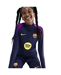 Nike Big Boys and Girls Navy Barcelona 2025/26 Strike Drill Quarter-Zip Long Sleeve Top