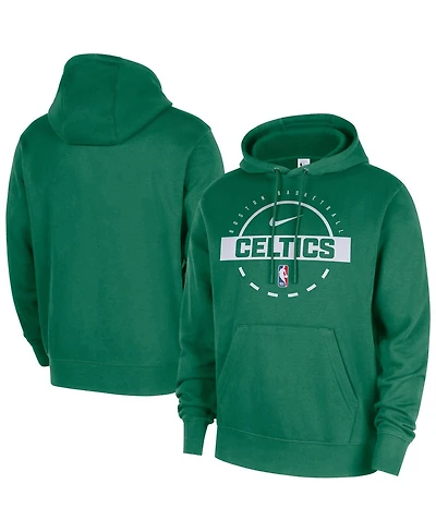 Nike Men's Kelly Green Boston Celtics 2025/26 Authentic Practice Club Pullover Hoodie