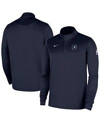 Nike Men's Navy Minnesota Timberwolves 2025/26 Authentic Coaches Quarter-Zip Pullover Jacket