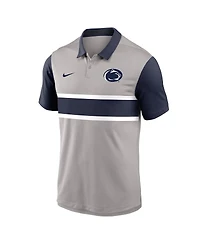 Nike Men's Gray/Navy Penn State Nittany Lions Vapor Performance Polo Shirt