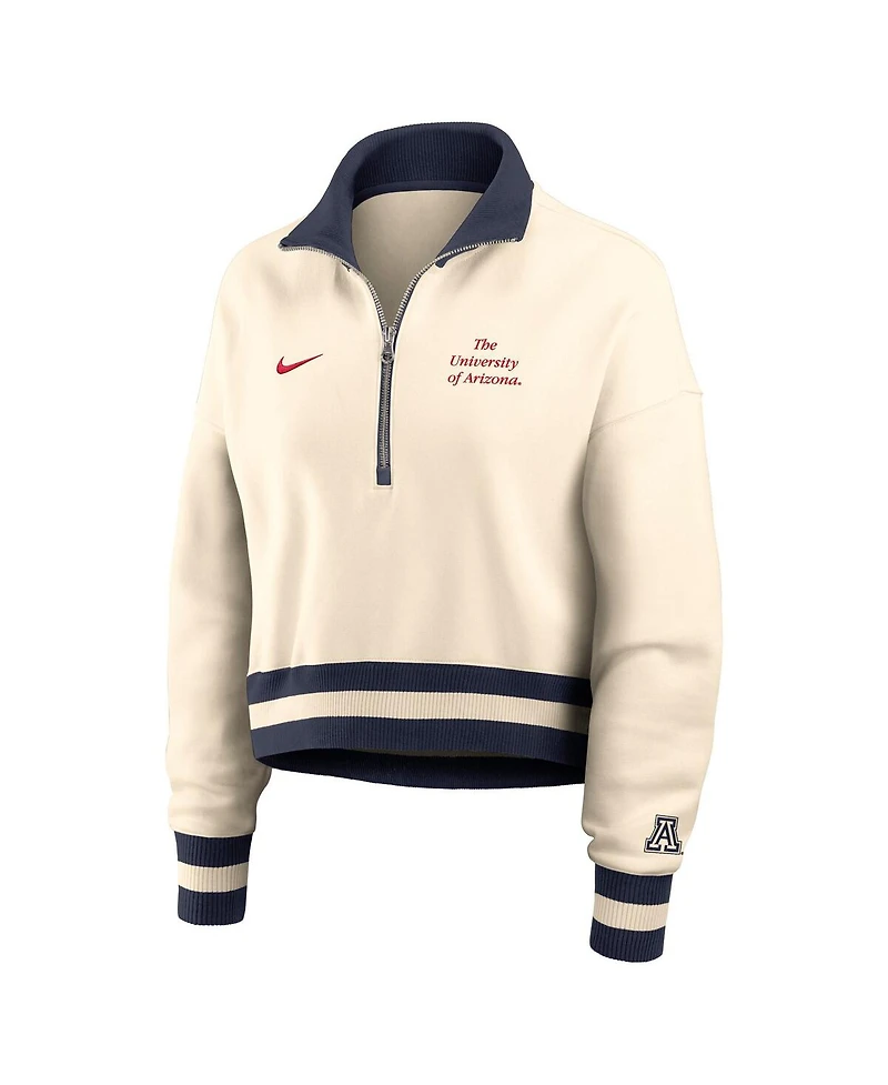 Nike Women's Tan Arizona Wildcats Legacy Half-Zip Sweatshirt