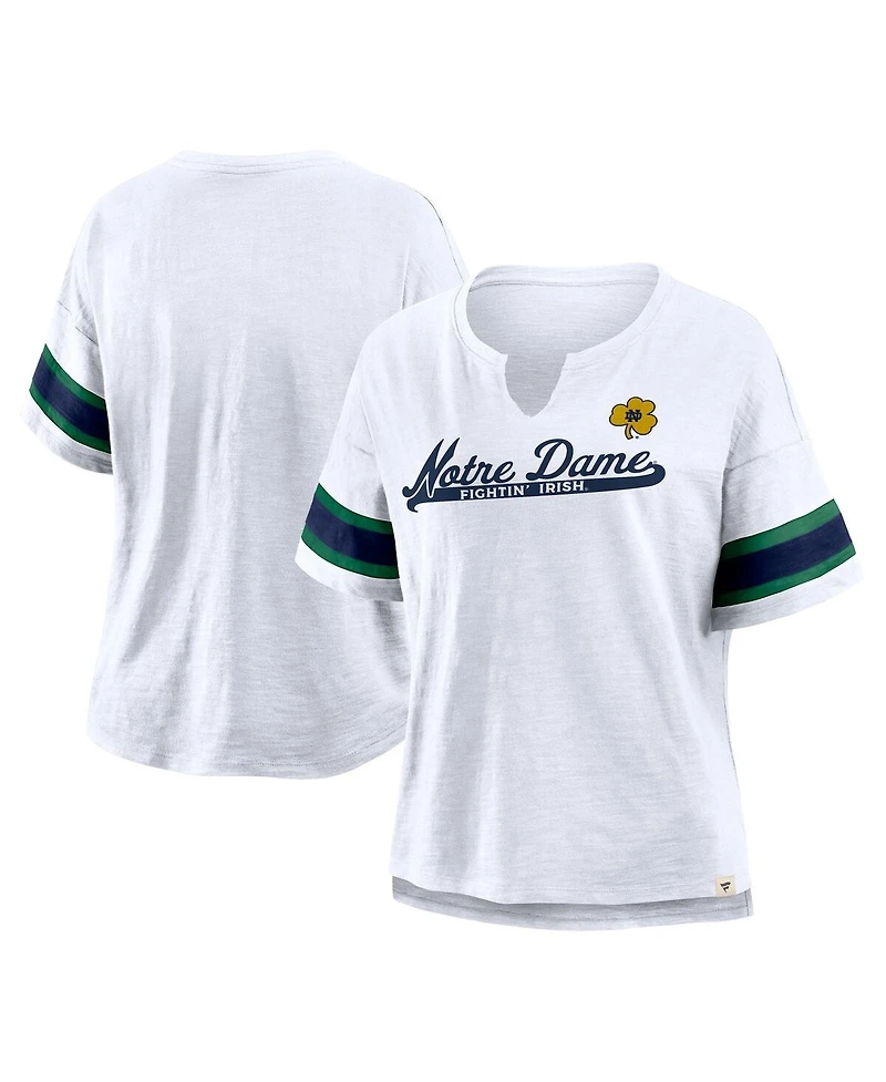Fanatics Women's White Notre Dame Fighting Irish Hometown Premium Script T-Shirt