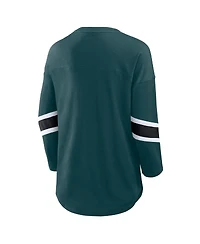 Fanatics Women's Green Philadelphia Eagles Redzone 3/4-Sleeve T-Shirt