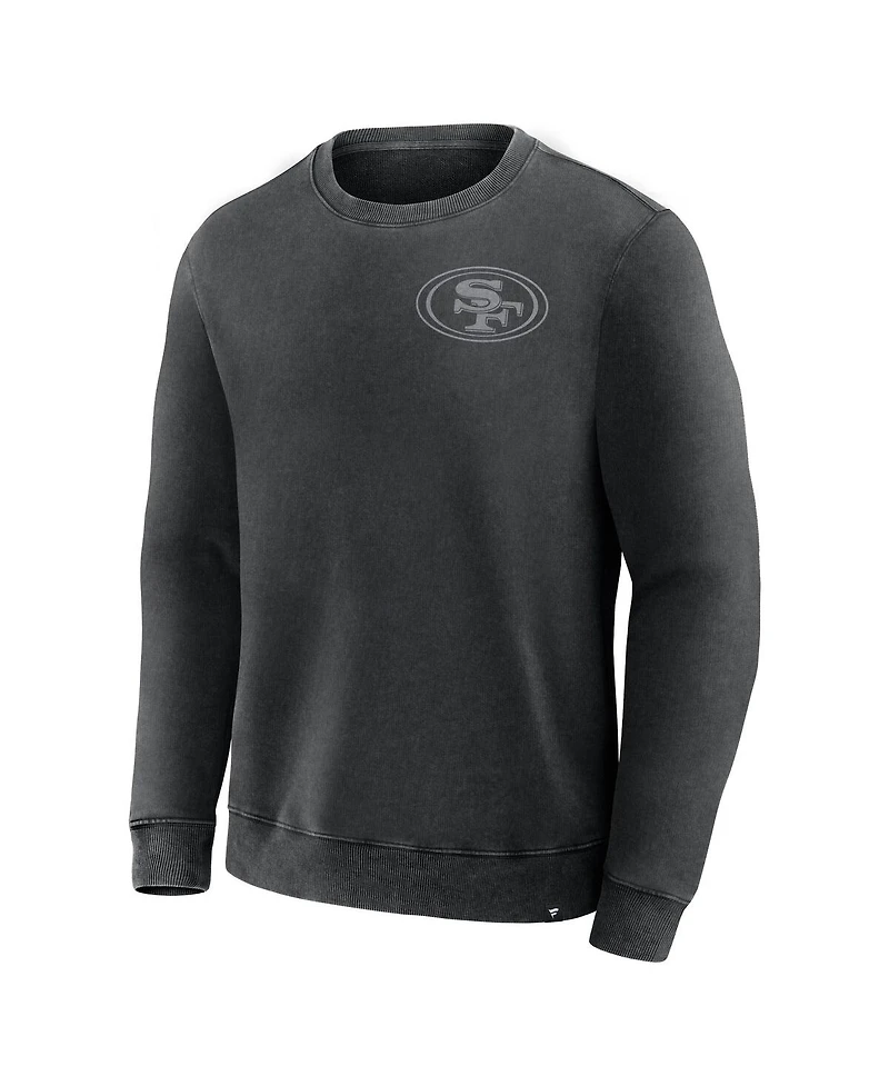 Fanatics Men's Black San Francisco 49ers Deep Route Pullover Sweatshirt