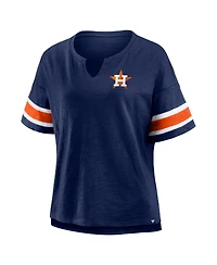 Fanatics Women's Navy Houston Astros Curl Route T-Shirt
