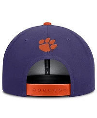 Nike Men's Purple/Orange Clemson Tigers 2025 On-Field Patch Pro Dri-fit Snapback Hat