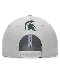 Nike Men's Gray Michigan State Spartans 2025 Sideline Dust Pinched Rise Adjustable Hat