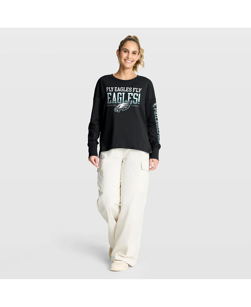 Fanatics Women's Black Philadelphia Eagles Hometown Legacy Long Sleeve T-Shirt
