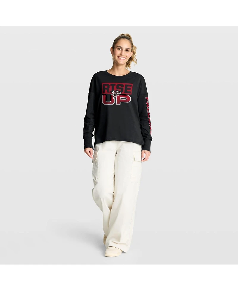 Fanatics Women's Black Atlanta Falcons Hometown Legacy Long Sleeve T-Shirt