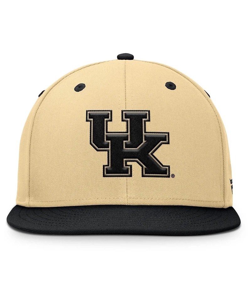 Fanatics Men's Khaki/Black Kentucky Wildcats Balance Fitted Hat