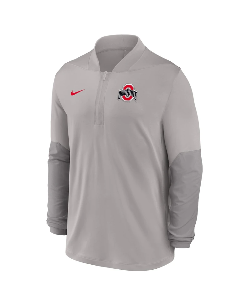 Nike Men's Gray Ohio State Buckeyes One Goal Performance Half-Zip Pullover Sweatshirt