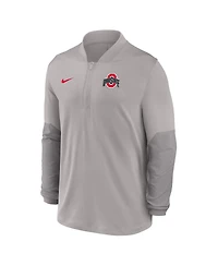 Nike Men's Gray Ohio State Buckeyes One Goal Performance Half-Zip Pullover Sweatshirt