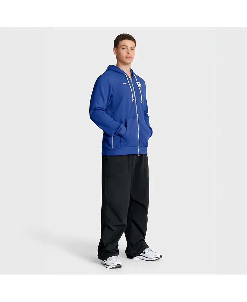 Nike Men's Royal Kentucky Wildcats 2025 Sideline Standard Issue Dri-fit Full-Zip Hoodie