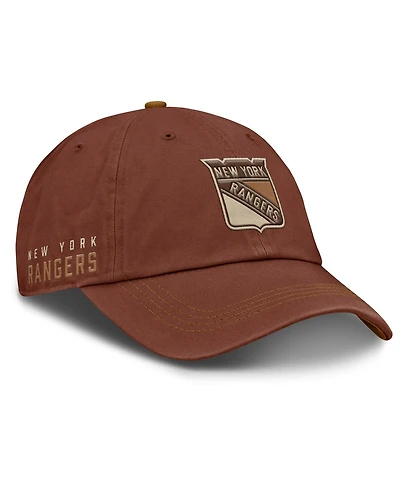 Fanatics Men's Brown New York Rangers Fall Leaves Timber Adjustable Hat
