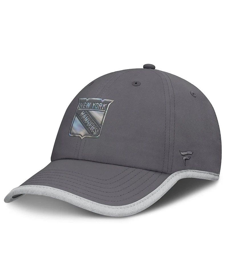 Fanatics Women's Charcoal New York Rangers Fundamental Reflector Adjustable Hat