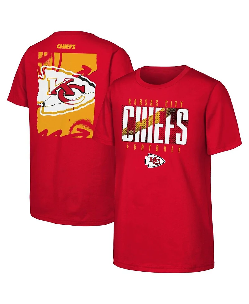 Outerstuff Big Boys and Girls Red Kansas City Chiefs Posterize T-Shirt