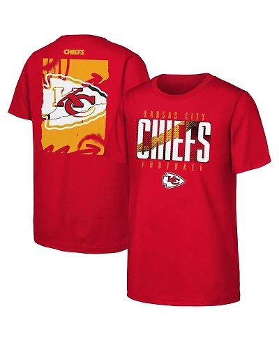 Outerstuff Big Boys and Girls Red Kansas City Chiefs Posterize T-Shirt