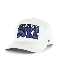 '47 Brand Women's White Duke Blue Devils Outspoken Hitch Adjustable Hat