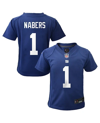 Nike Baby Boys and Girls Malik Nabers Royal New York Giants Team Player Game Jersey