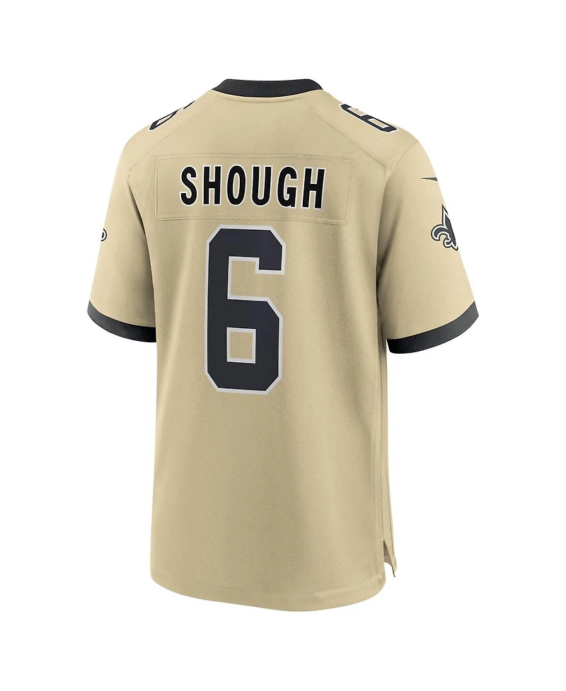 Nike Men's Tyler Shough Gold New Orleans Saints Alternate Game Player Jersey