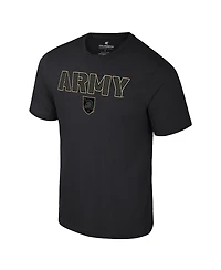 Colosseum Men's Black Army Knights Color Pop Active Blend T-Shirt