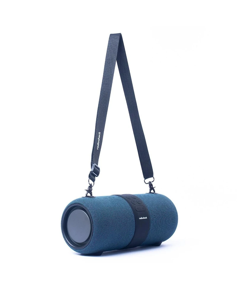 RadioShack 14W Bluetooth Water Resistant Portable Speaker with Fm Radio With Lights 4001768 Blue