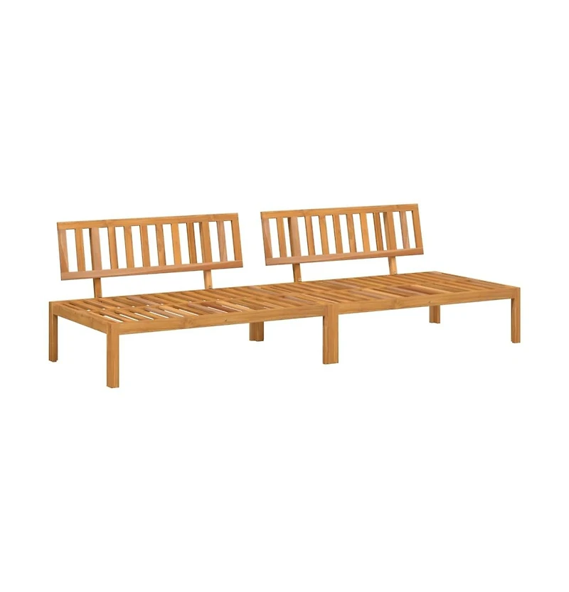 vidaXL Garden Pallet Middle Sofa Natural Wood Solid acacia wood Medium