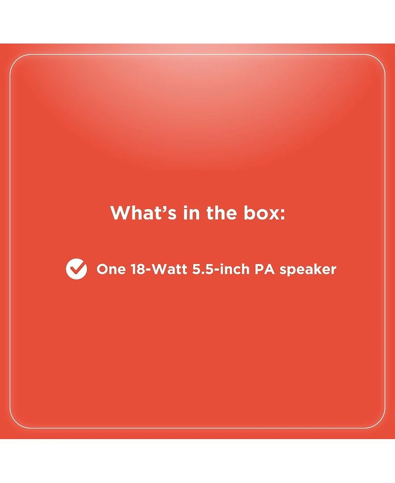 RadioShack 18W 5.5-inch Compact Pa Party Speaker With Lights 4001969
