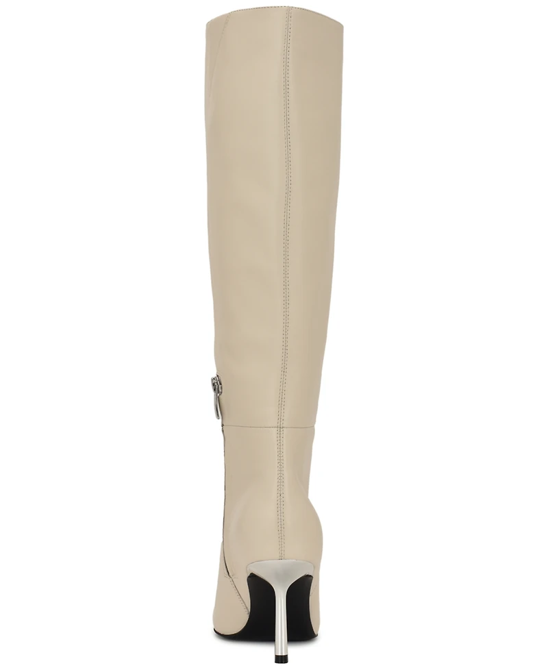 Nine West Women's Nomas Pointed Toe Tall Dress Boots