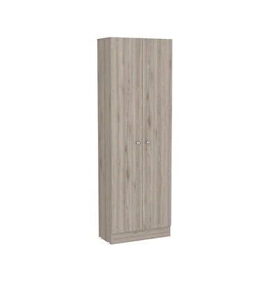 Tuhome Multistorage Pantry Light Gray Mdf