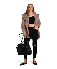 Belle & Bloom Women's Next To You Hooded Wool Blend Coat