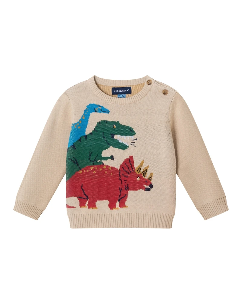 Andy & Evan Infant Boys Dinosaur Baby Sweater Set