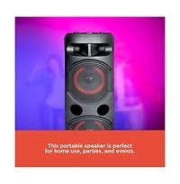 RadioShack Dual 6.5-inch Tower Pa Party Speaker with Lights 4001967