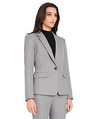 Tahari Asl Women's Herringbone Peak Lapel Blazer, Regular And Petite