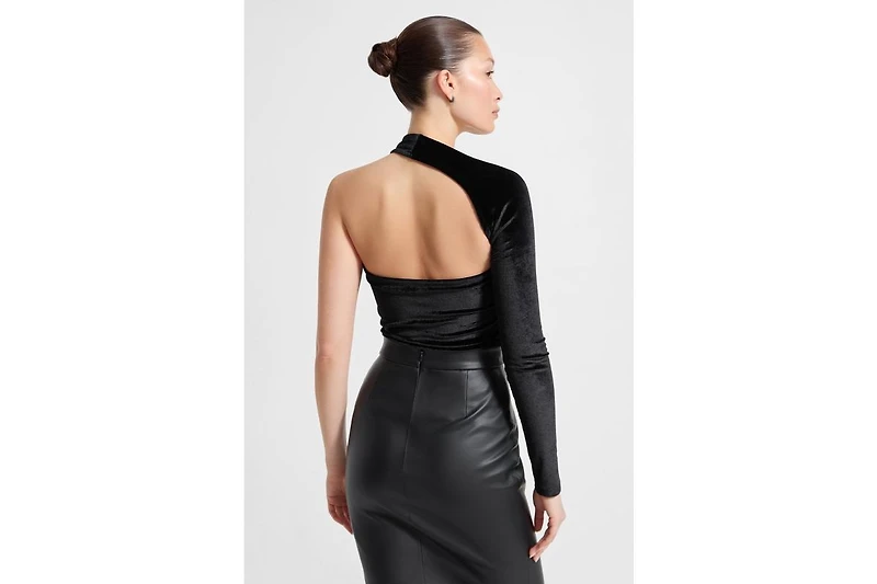 Women's Manhattan Velvet One Shoulder Top