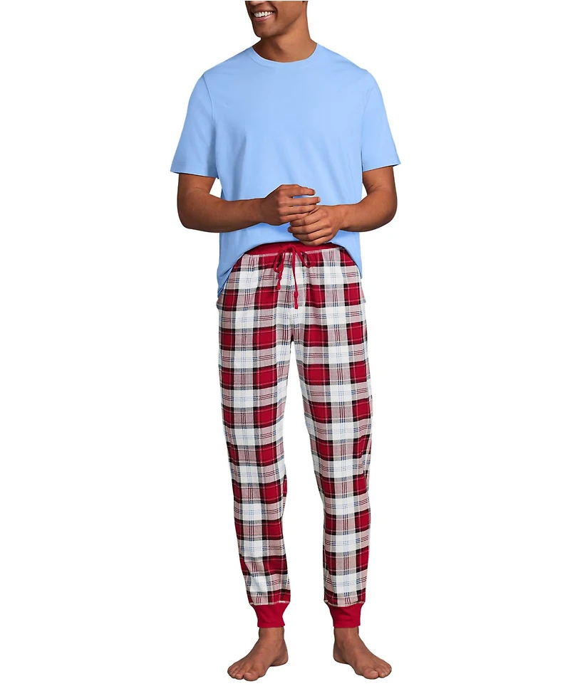 Lands' End Men's Knit Jersey Pajama Sleep Set