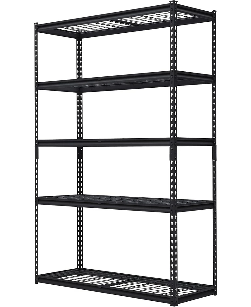 gaomon 48x18x72 Inch Garage Shelving Heavy Duty, Storage Shelves 2500Lbs Capacity, Adjustable Metal Shelving Unit, 5 Tier Industrial Shelves for Basem