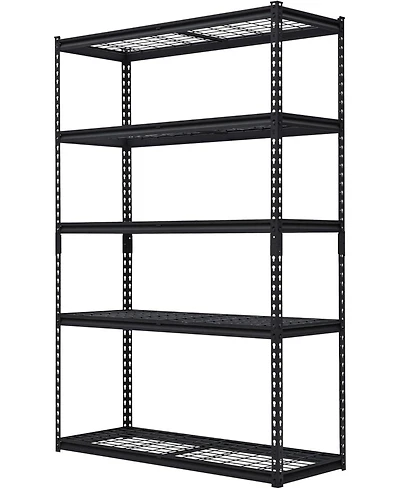 gaomon 48x18x72 Inch Garage Shelving Heavy Duty, Storage Shelves 2500Lbs Capacity, Adjustable Metal Shelving Unit, 5 Tier Industrial Shelves for Basem