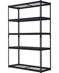gaomon 48x18x72 Inch Garage Shelving Heavy Duty, Storage Shelves 2500Lbs Capacity, Adjustable Metal Shelving Unit, 5 Tier Industrial Shelves for Basem
