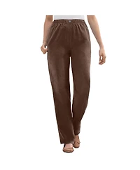 Woman Within Women's 7-Day Corduroy Straight-Leg Pant