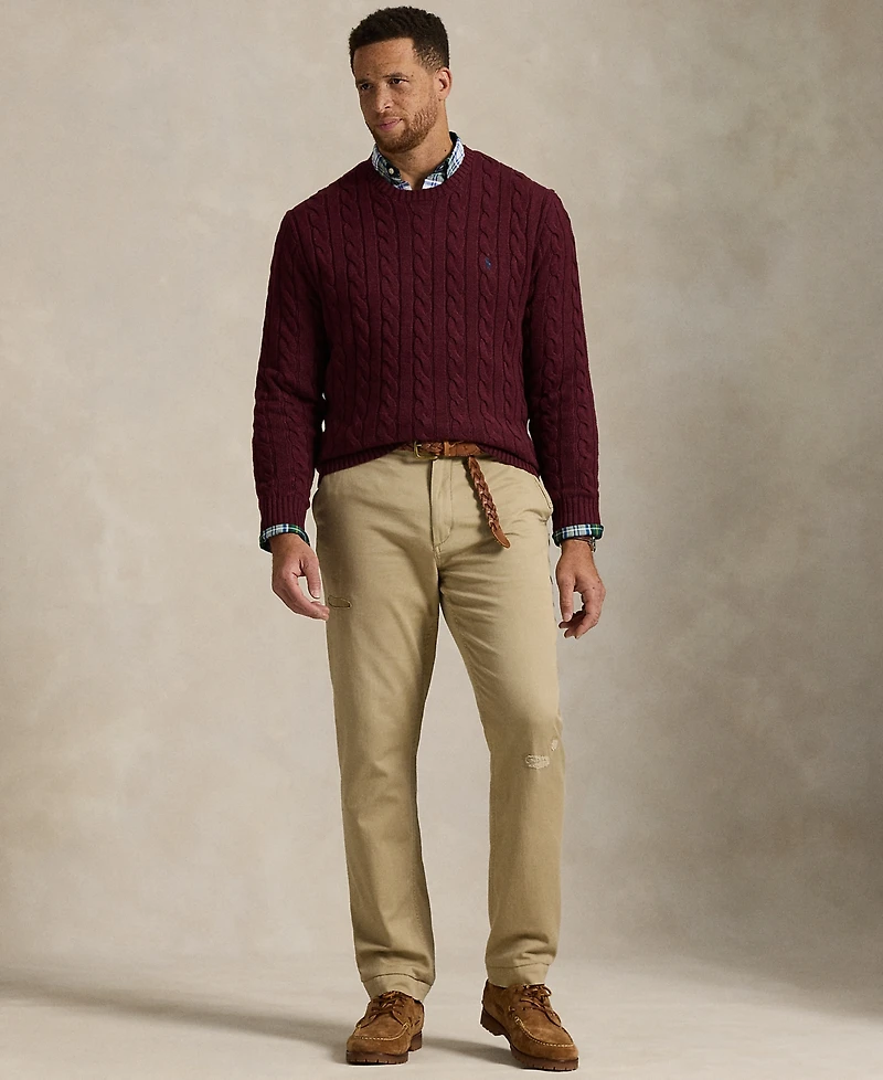 Polo Ralph Lauren Men's Big & Tall Cable-Knit Cotton Sweater
