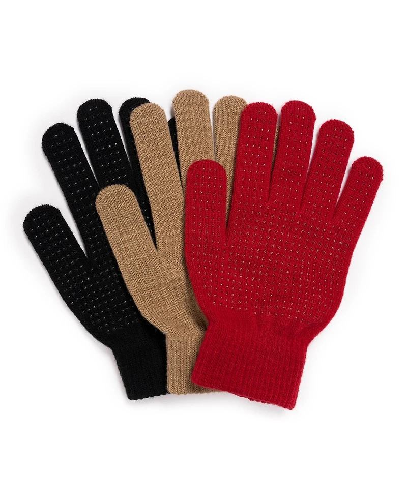 Muk Luks Women's Trapper Hat With 3 Pack Glove Set