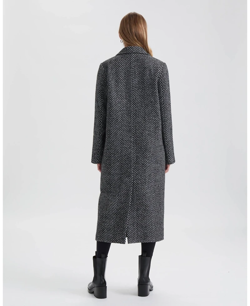 Nvlt Women's Chevron Long Coat