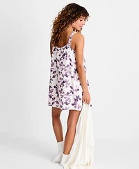 State of Day Women's Fluid Printed Sleep Chemise, Macy's Exclusive